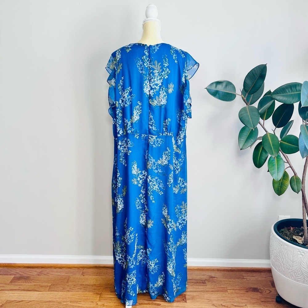 Vince Camuto Weeping Willows Floral Ruffle Dress - Picture 10 of 10